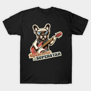 Rockstar French bulldog T-Shirt